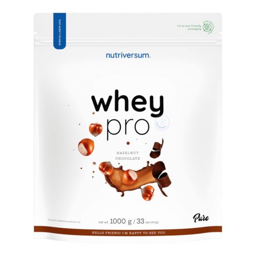 Nutriversum Whey PRO - 1000 g - mogyorós-csokoládé