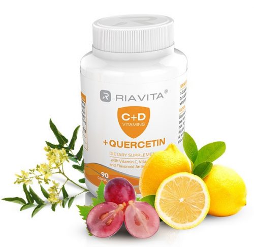 RIAVITA C+D vitamin + Quercetin 90 kapszula