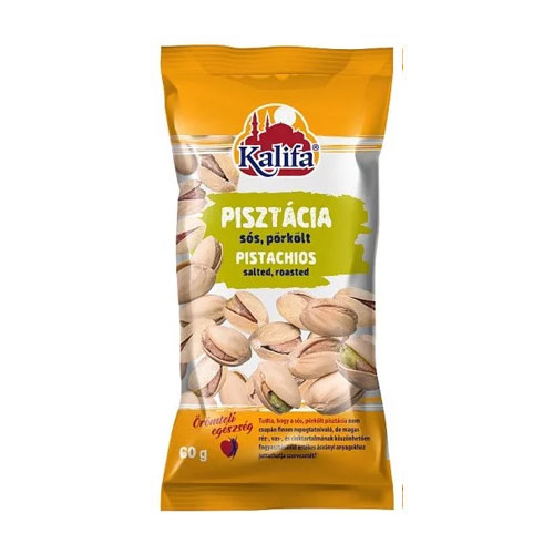 Kalifa Pisztácia héjas sós pörkölt - 60g Kalifa Pisztácia héjas sós pörkölt - 60g