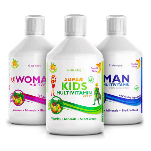Swedish Nutra Multivitamin családi csomag - 3x500ml