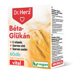 Dr. Herz Béta-glükán + C-vitamin + cink + szelén kapszula - 60db