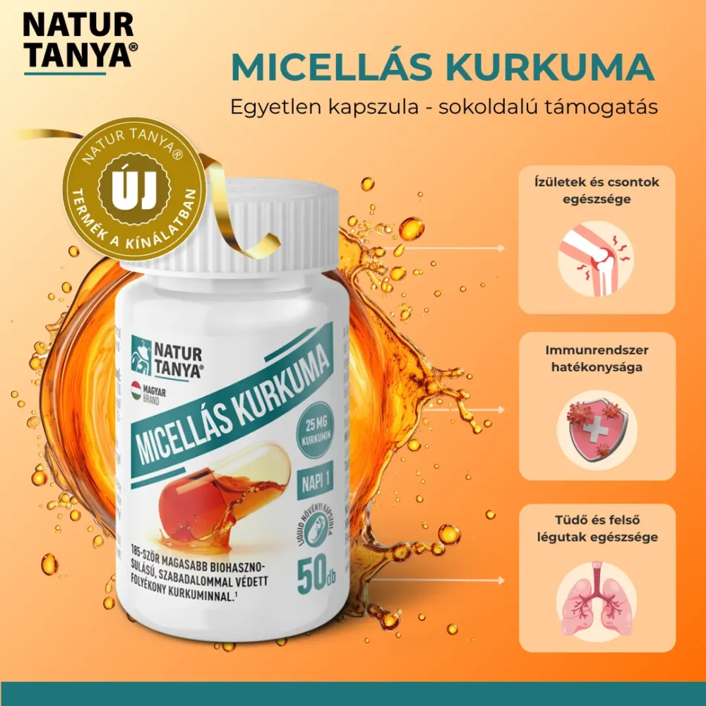 Natur Tanya Micellás kurkuma - 50db