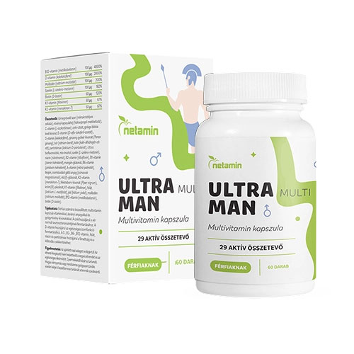 netamin-ultra-multi-man-kapszula.jpg Netamin ULTRA Multi Man Multivitamin kapszula férfiaknak - 60db