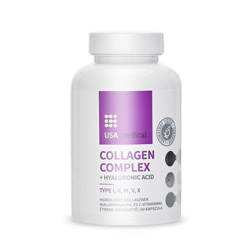 USA Medical Collagen Complex kapszula hialuronsavval - 60db