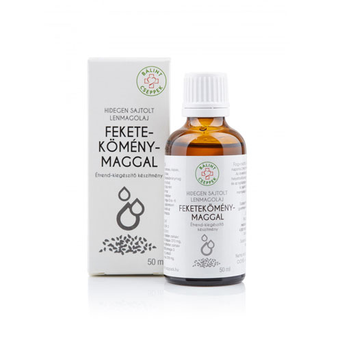 Bálint cseppek Lenmagolaj feketeköménymaggal - 50ml