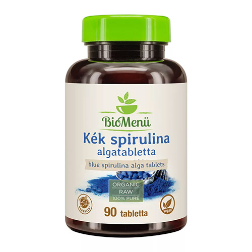 biomenu-kek-spirulina-algatabletta.jpg BioMenü Bio Kék spirulina algatabletta - 90db