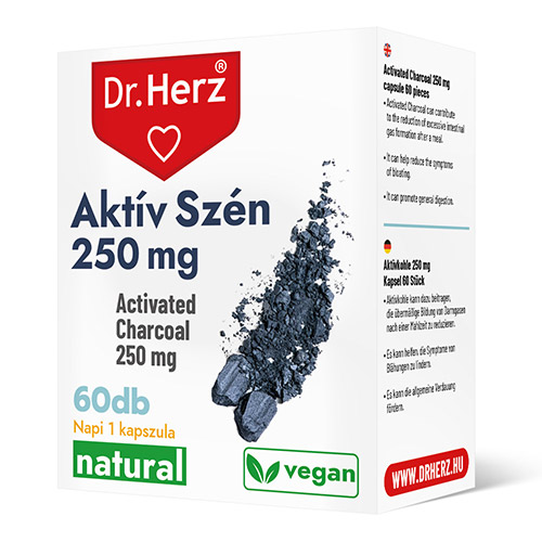 Dr. Herz Aktív szén 250mg kapszula - 60db