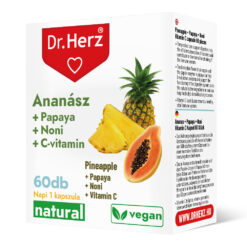 Dr. Herz Ananász + Papaya + Noni + C-vitamin kapszula - 60db