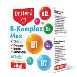 Dr. Herz B-komplex MAX + C-vitamin + inozitol kapszula - 60db