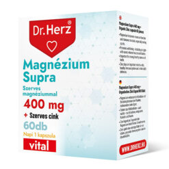 Dr. Herz Magnézium Supra 400mg + szerves cink kapszula - 60db