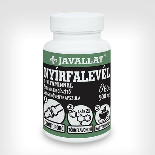 Javallat Nyírfalevél C-vitaminnal - 60db