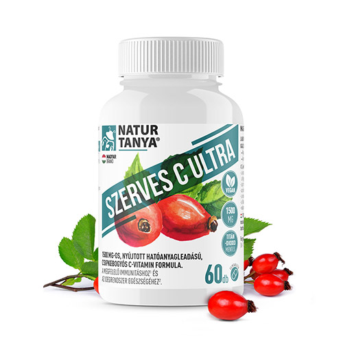 natur-tanya-szerves-c-ultra-1500mg-60db.jpg Natur Tanya Szerves C Ultra 1500mg retard C-vitamin csipkebogyó kivonattal - 60db