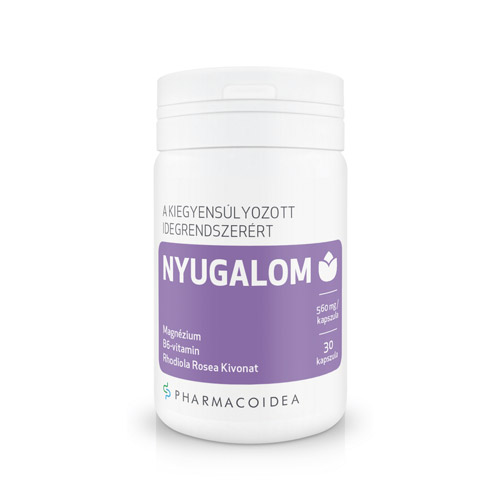 pharmacoidea-nyugalom-kapszula.jpg Pharmacoidea Nyugalom kapszula a kiegyensúlyozott idegrendszerért - 30db