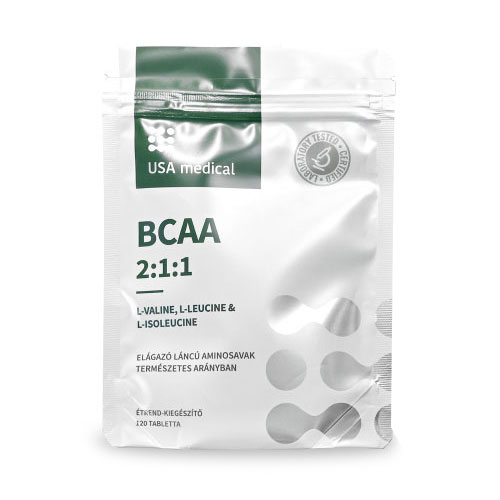 usa-medical-bcaa-tabletta.jpg USA Medical BCAA 2:1:1 tabletta - 120db