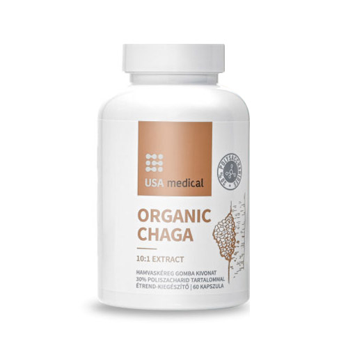 USA Medical Hamvaskéreg gomba kivonat acerolával - 60db