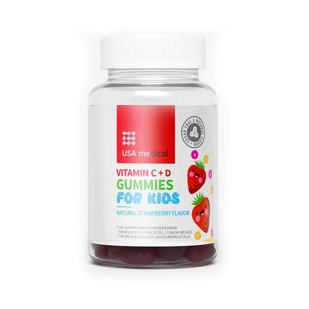 USA Medical C+D Gumivitamin gyerekeknek - 60db