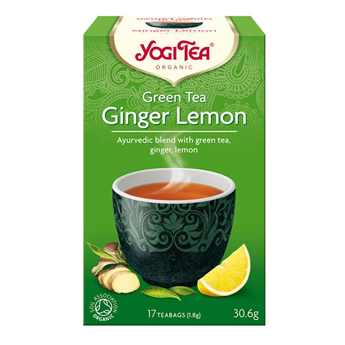 Yogi Tea Ginger Lemon gyömbéres citromos zöldtea keverék - 17x1.8g