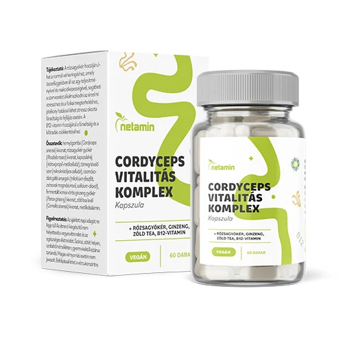 Netamin Cordyceps Vitalitás Komplex hernyógomba kapszula - 60db