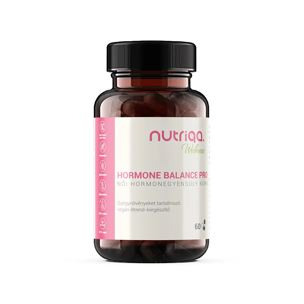 nutriqa-noi-hormonegyensuly-kapszula.webp Nutriqa Hormone Balance Pro Női Hormonegyensúly kapszula - 60db