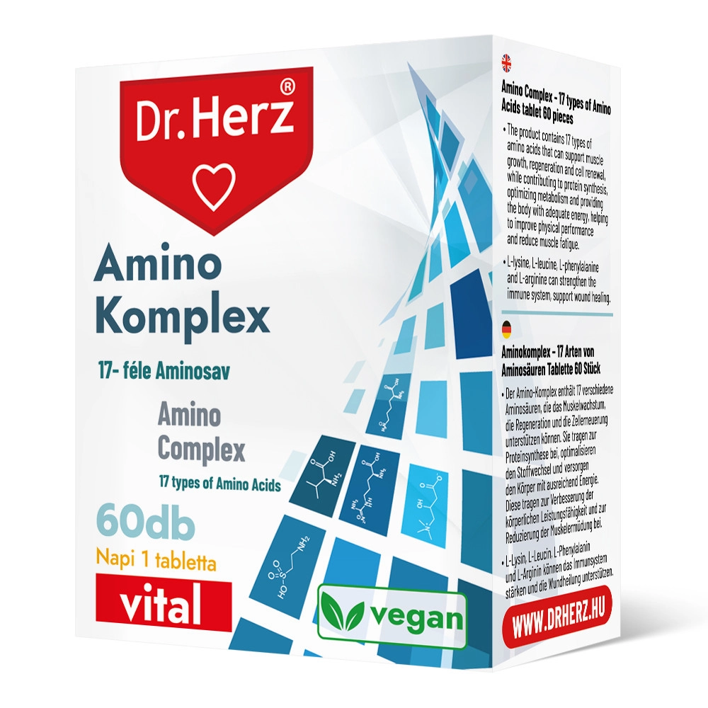 dr-herz-amino-komplex-kapszula.webp Dr. Herz Amino Komplex kapszula - 60db