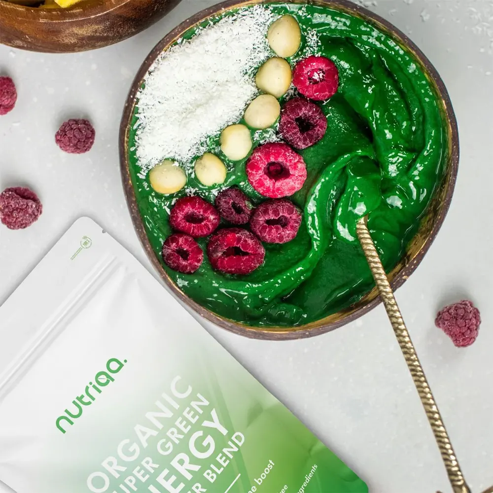 Nutriqa Bio Szuper Zöld Energia porkeverék - 125g