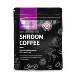 USA Medical KOLLAGÉNES Gomba kávé 100% arabikával és 3 féle organikus gombakivonattal - 102g