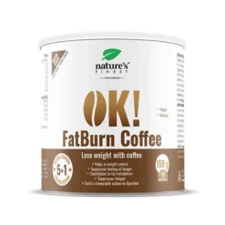 Nature's Finest OK! FatBurn Coffee kávéital az étvágy és fáradtság csökkentésére - 150g