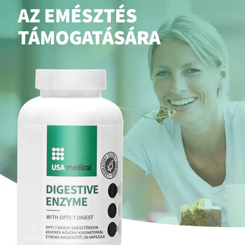 USA Medical Digestive Enzyme emésztőenzim keverék - 60db