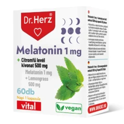 Dr. Herz Melatonin 1mg kapszula citromfűlevél kivonattal - 60db