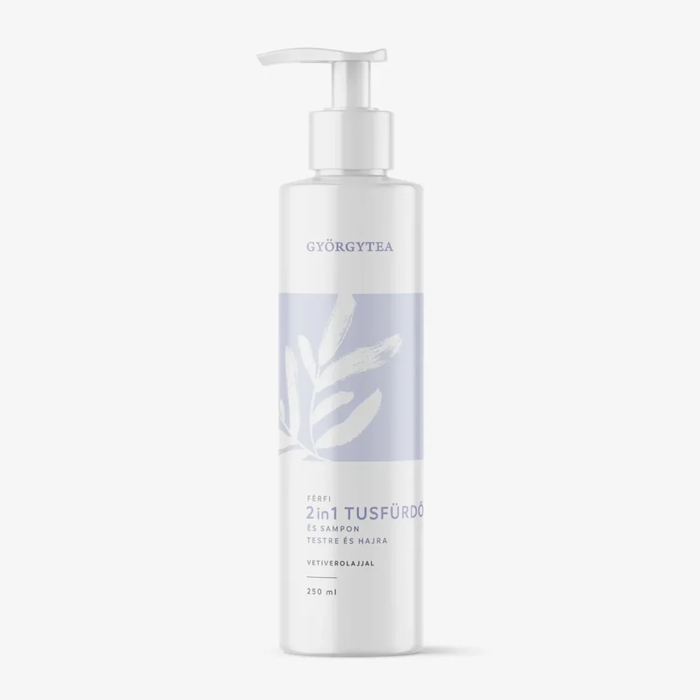 Györgytea Férfi 2in1 tusfürdő és sampon vetiverolajjal - 250ml