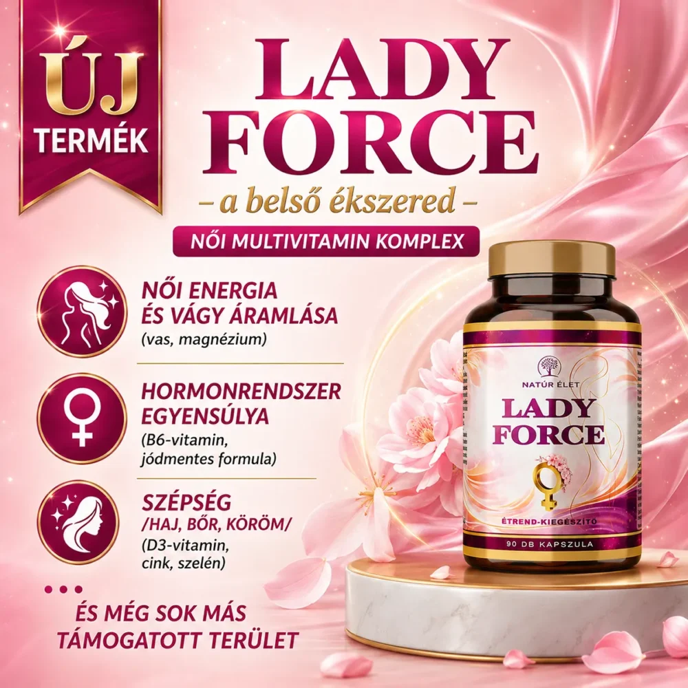 Natúr Élet Lady Force multivitamin kapszula nőknek - 60db