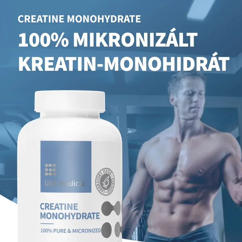 usa-medical-creatine-monohidrate-kapszula-90db.webp USA Medical Creatine Monohydrate mikronizált kreatin kapszula - 90db