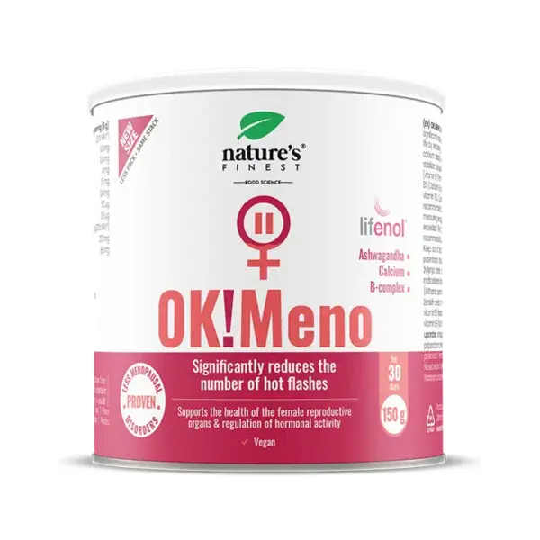 Nature's Finest OK! Meno italpor menopauza tüneteinek enyhítésére - 150g