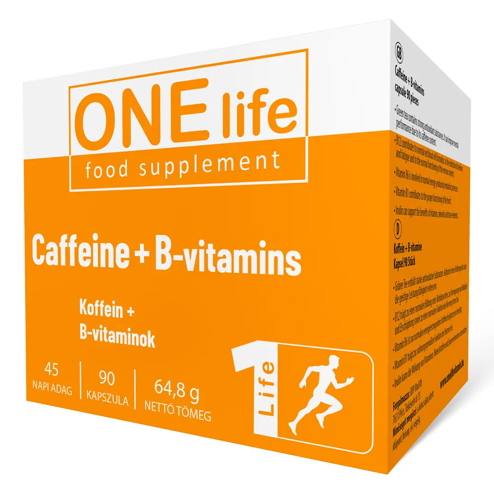 One Life Sport Koffein + B-vitaminok kapszula - 90db