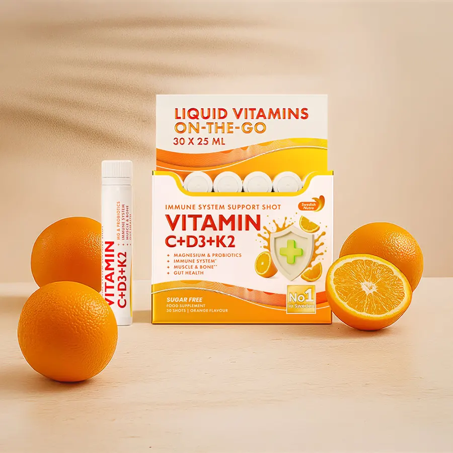 Swedish Nutra C+D3+K2 ivóampulla - 30x25ml