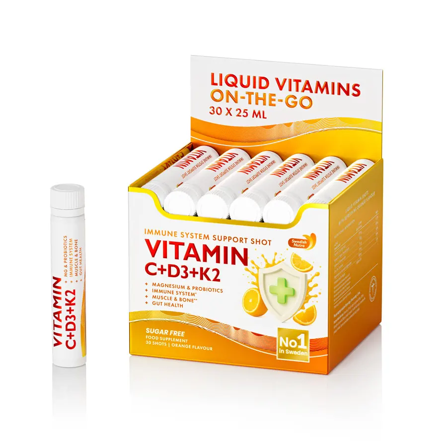 Swedish Nutra C+D3+K2 ivóampulla - 30x25ml