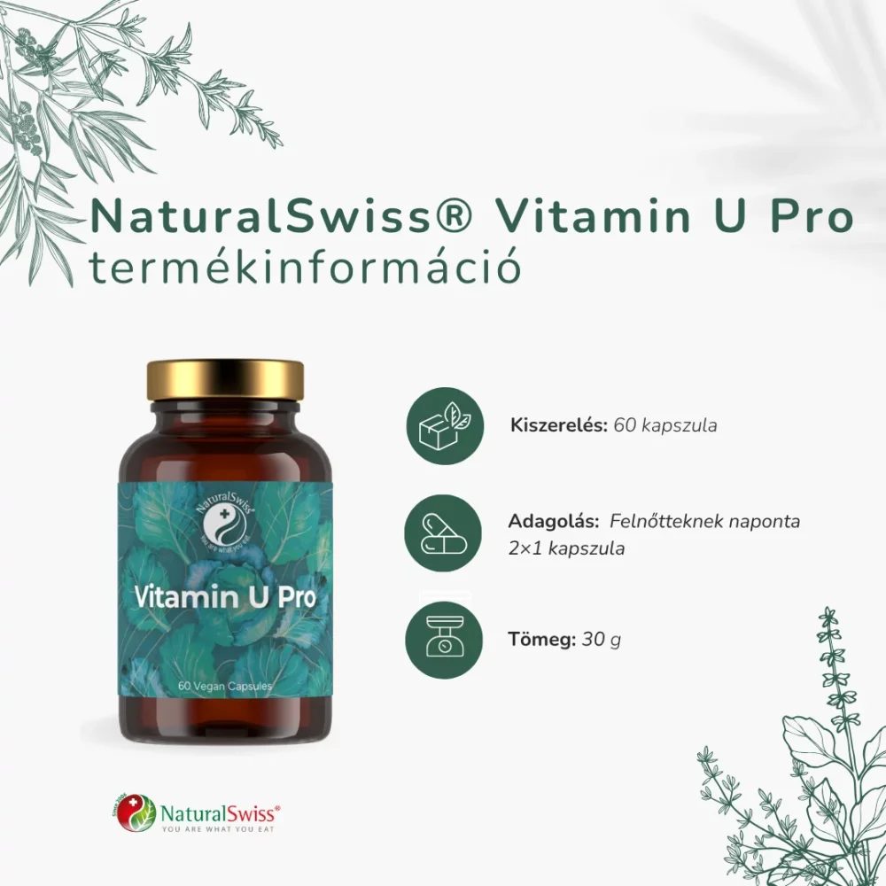 NaturalSwiss U-vitamin PRO - 60db